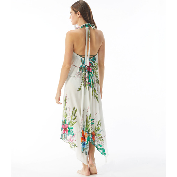 VINCE CAMUTO CONVERTIBLE Floral Tropical COVER UP DRESS - Small PACIFIC GROVE - Picture 2 of 4
